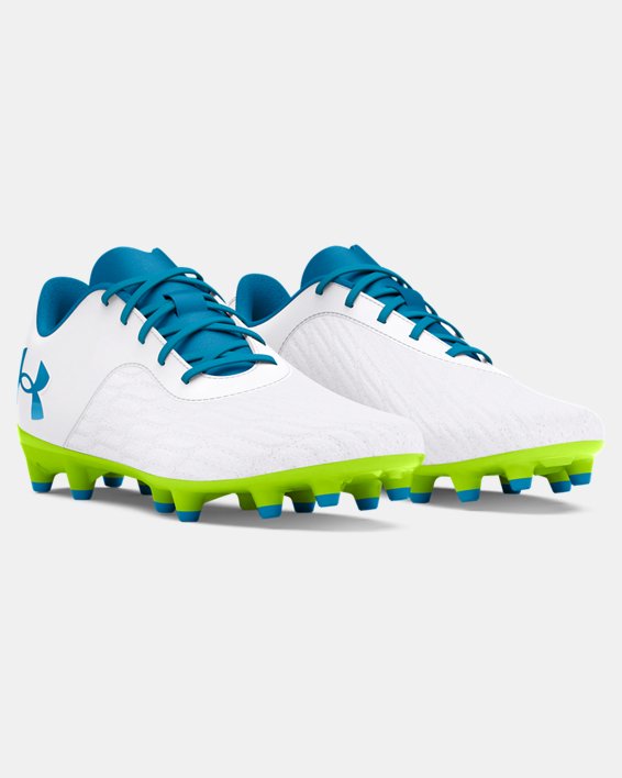 Boys' UA Magnetico Select 3 FG Jr. Football Boots, White, pdpMainDesktop image number 3